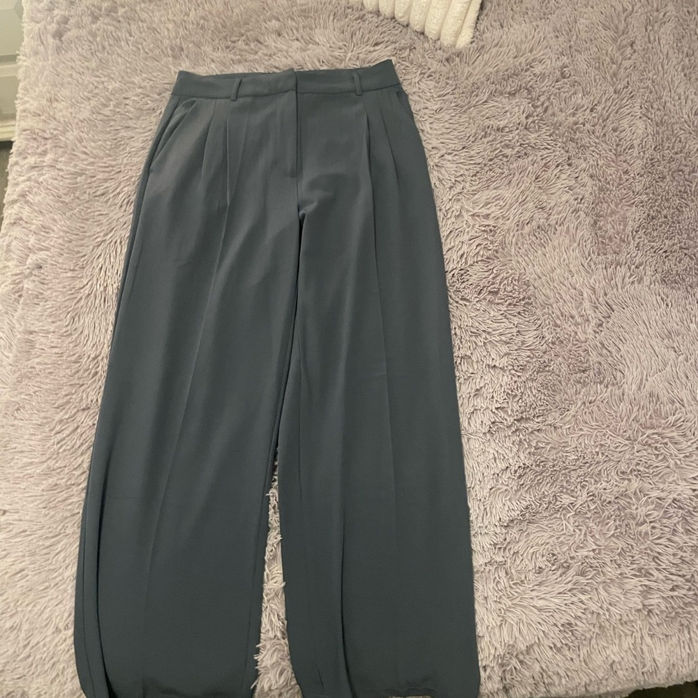 Shinestar Wide Leg Pants High-Waisted Pleated
